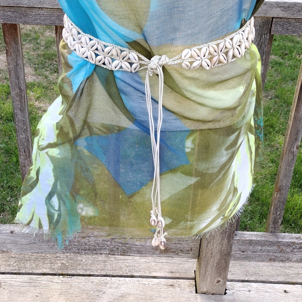 Natural Seashell Reversible Belt